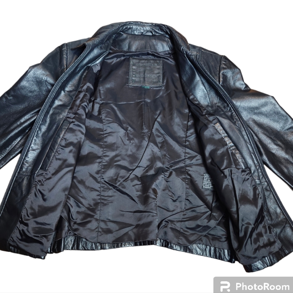 Danier Leather Womans Zippered Soft Elegant Jacket Coat - Picture 4 of 9